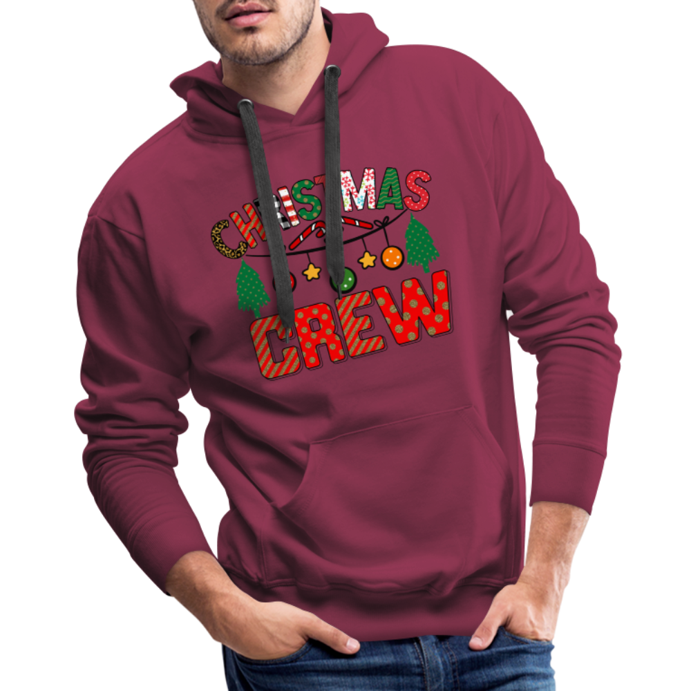 Christmas Crew - Men’s Premium Hoodie - burgundy