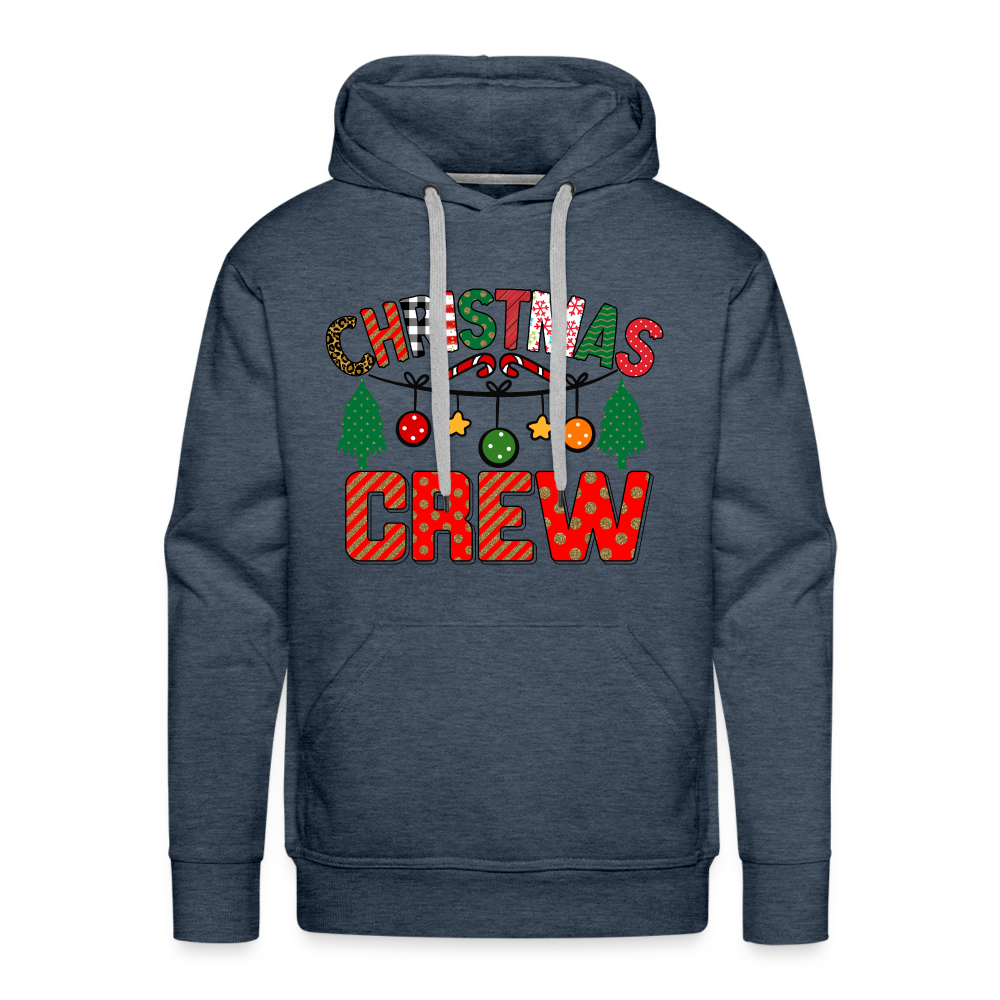 Christmas Crew - Men’s Premium Hoodie - heather denim