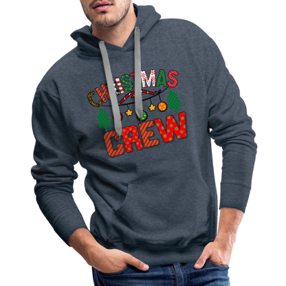 Christmas Crew - Men’s Premium Hoodie - heather denim