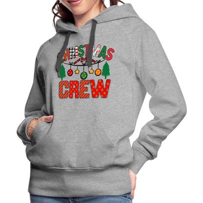 Christmas Crew - Women’s Premium Hoodie - heather grey