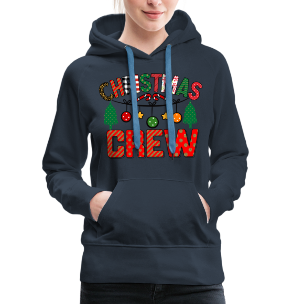 Christmas Crew - Women’s Premium Hoodie - navy