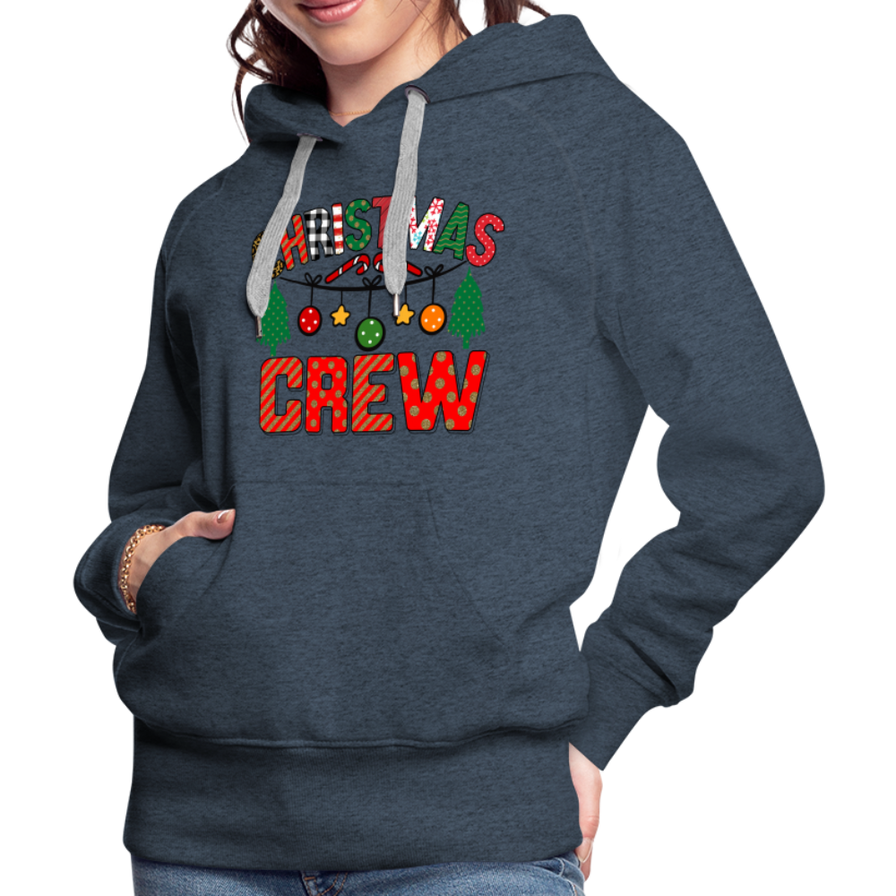 Christmas Crew - Women’s Premium Hoodie - heather denim