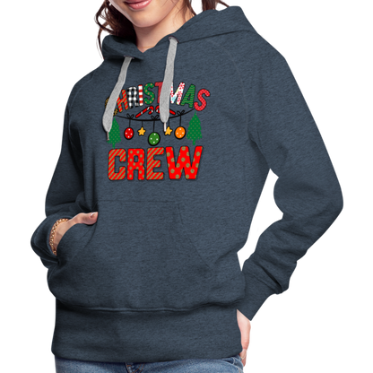 Christmas Crew - Women’s Premium Hoodie - heather denim