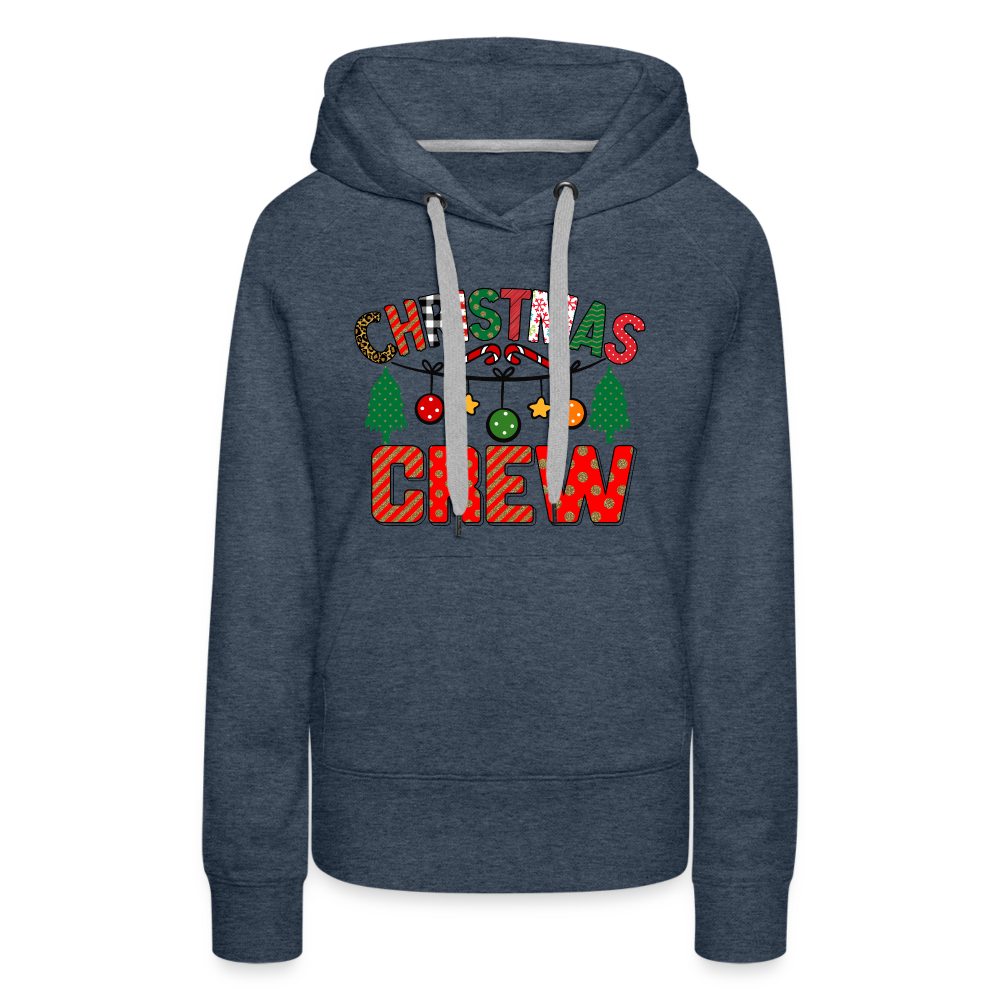 Christmas Crew - Women’s Premium Hoodie - heather denim