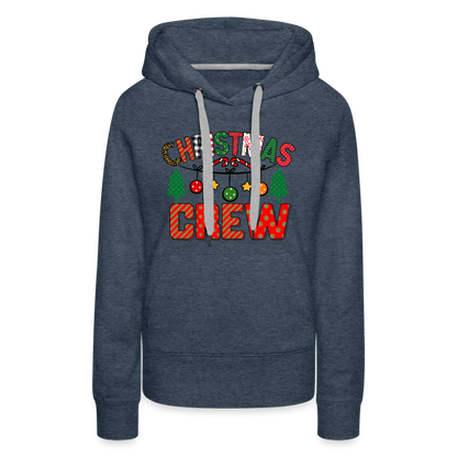 Christmas Crew - Women’s Premium Hoodie - heather denim