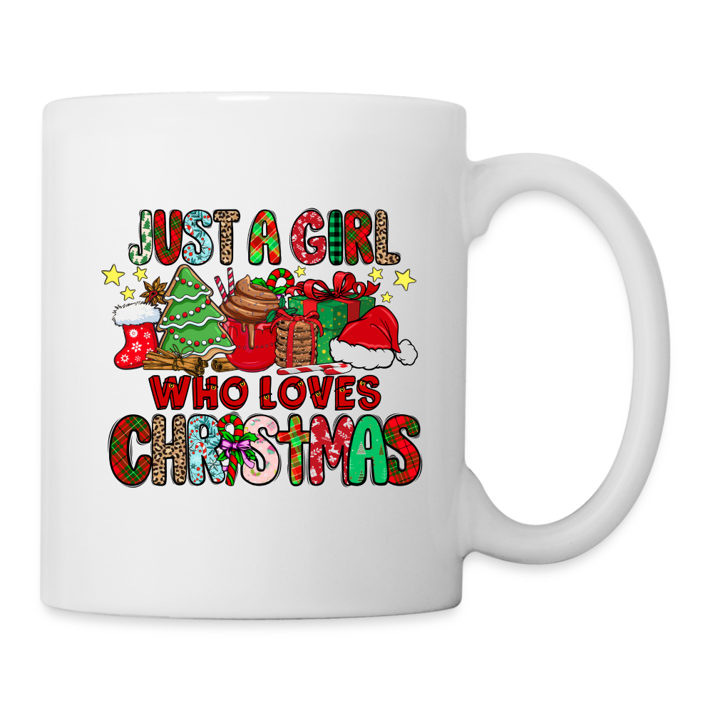 Just A Girl Who Loves Christmas - Coffee Mug - white