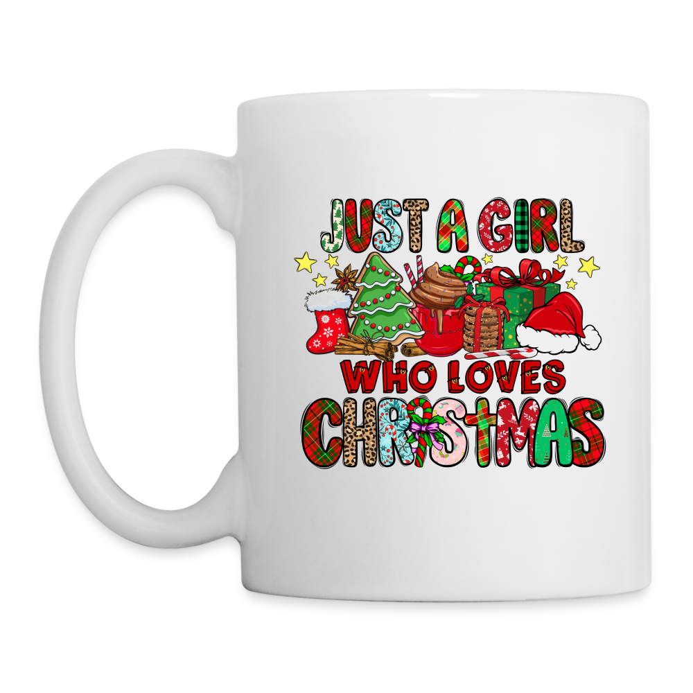 Just A Girl Who Loves Christmas - Coffee Mug - white