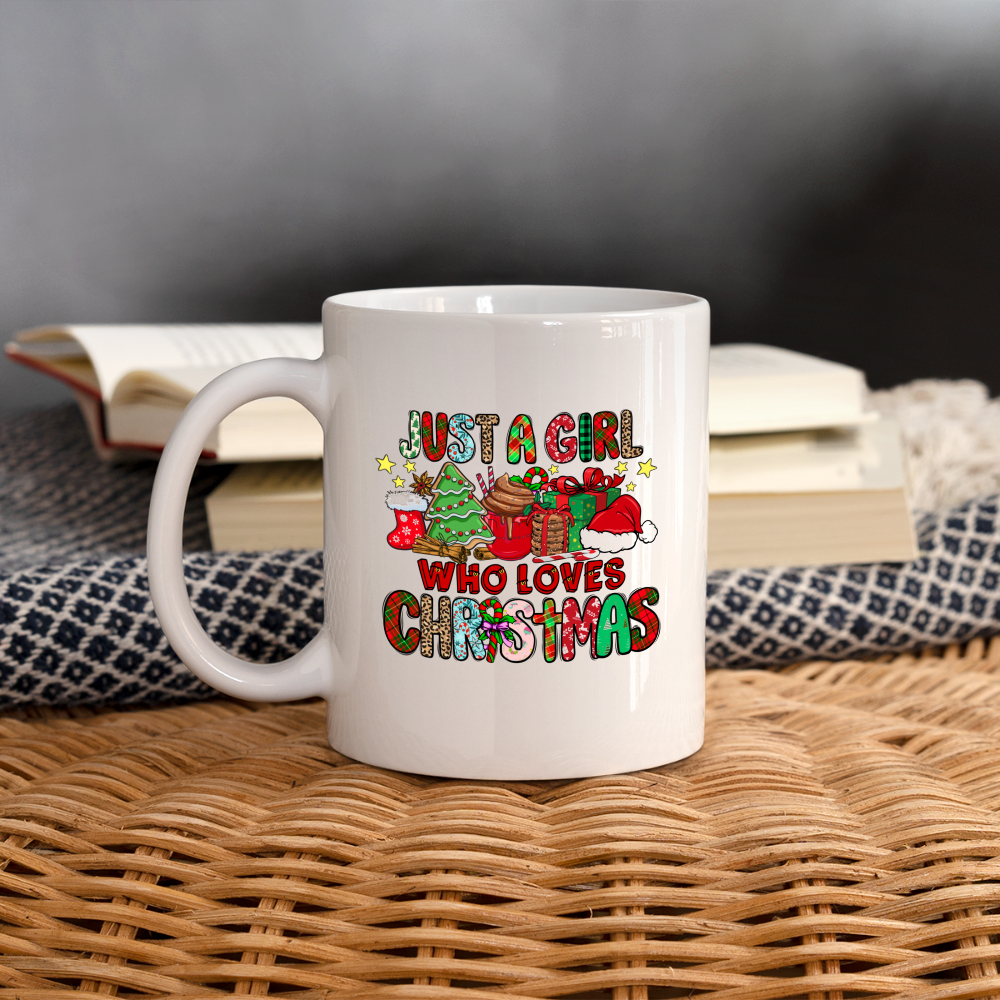 Just A Girl Who Loves Christmas - Coffee Mug - white