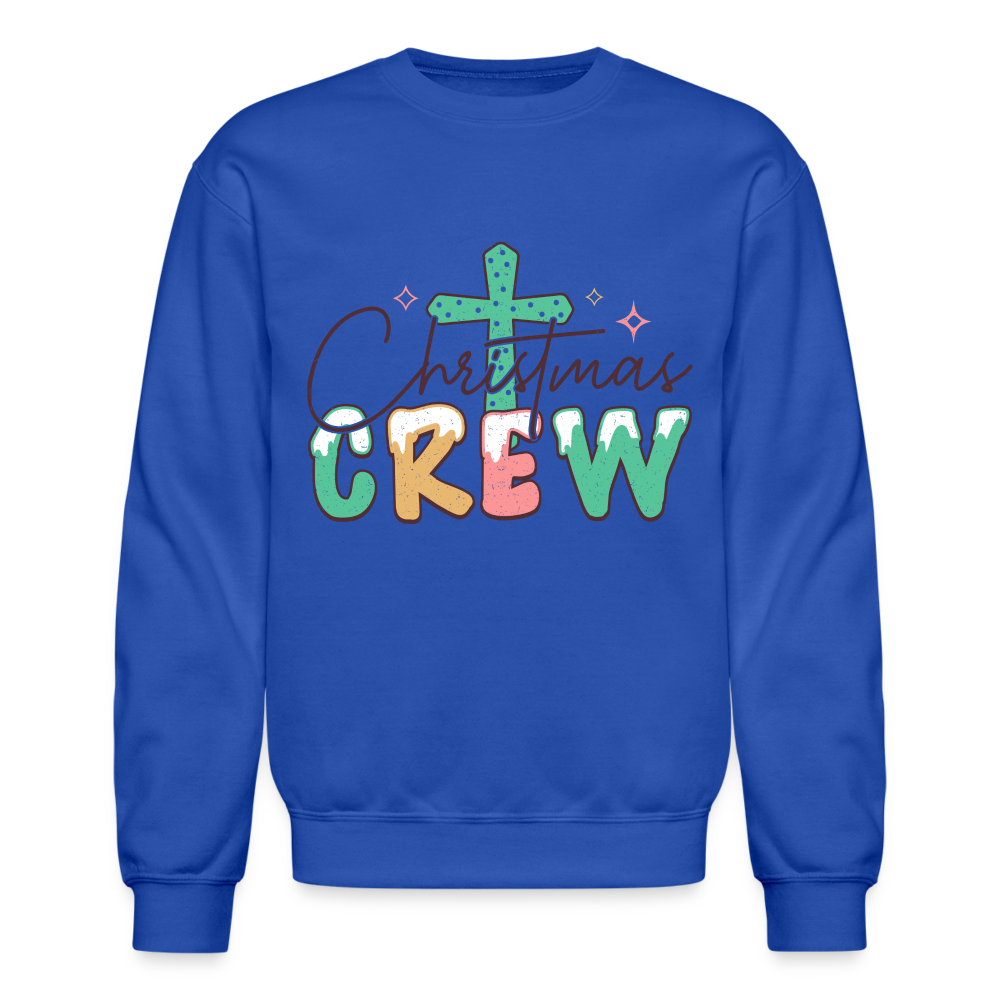 Christian Christmas Crew - Crewneck Sweatshirt - royal blue