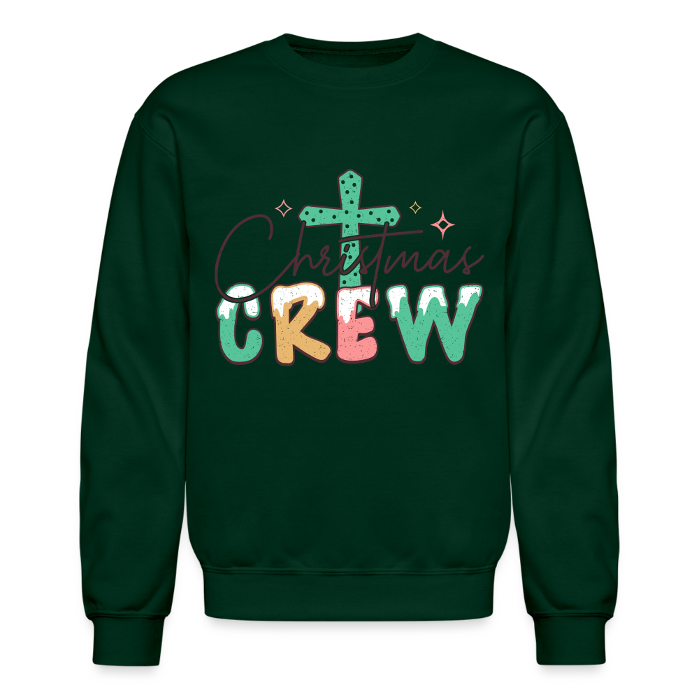 Christian Christmas Crew - Crewneck Sweatshirt - forest green