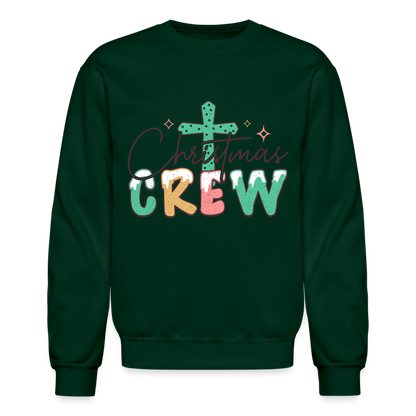 Christian Christmas Crew - Crewneck Sweatshirt - forest green