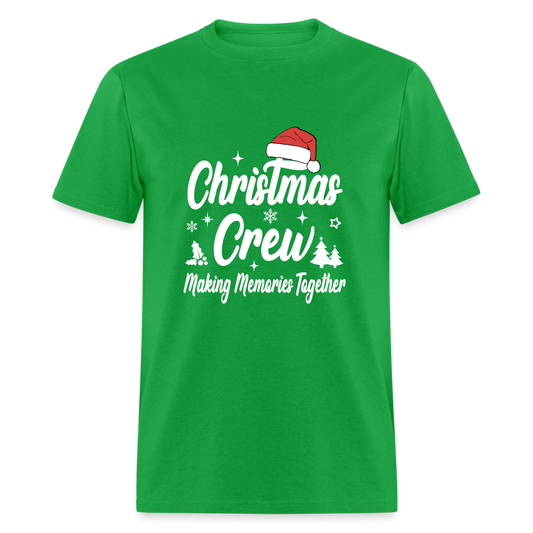 Christmas Crew T-Shirt - Making Memories Together - bright green