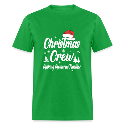 Christmas Crew T-Shirt - Making Memories Together - bright green