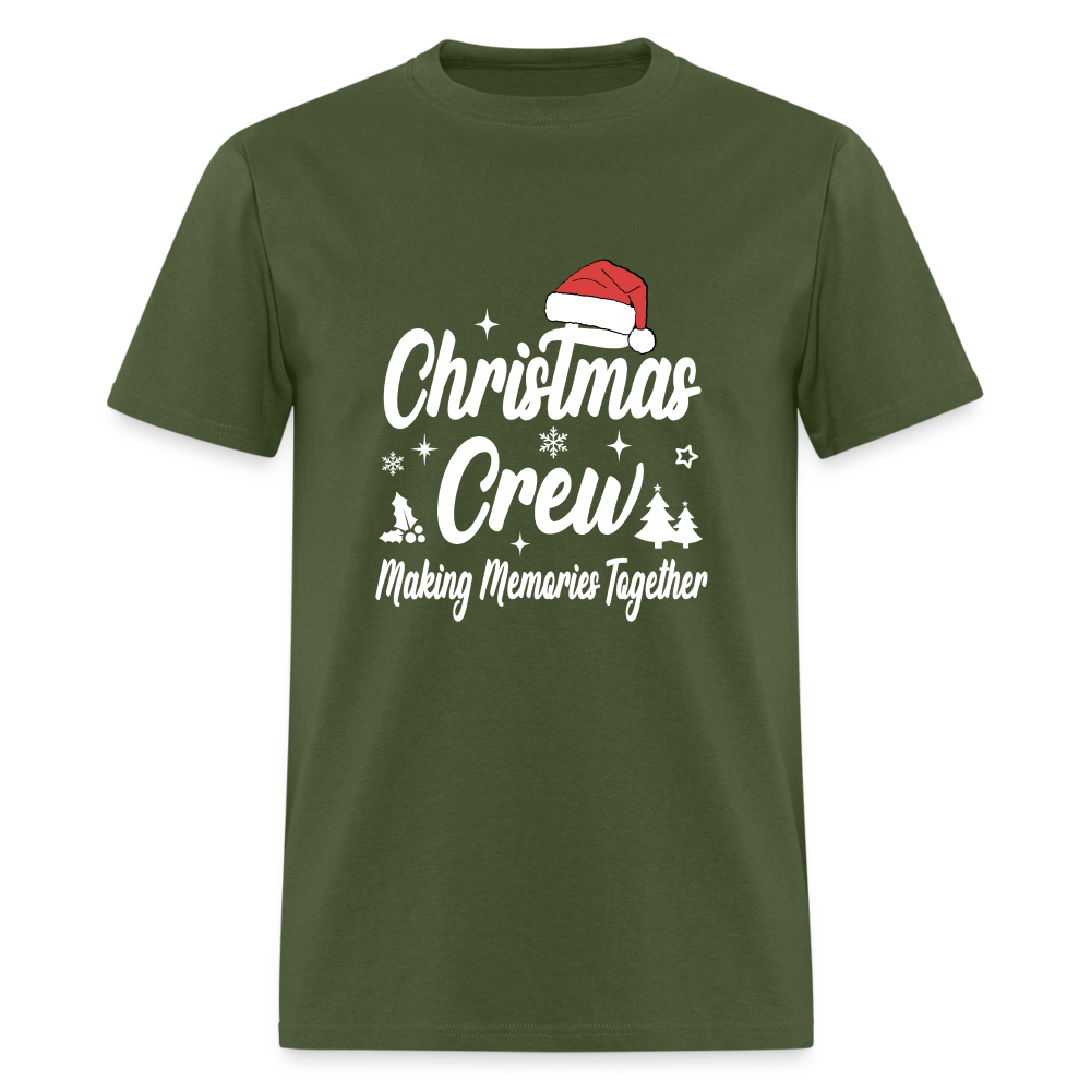 Christmas Crew T-Shirt - Making Memories Together - military green