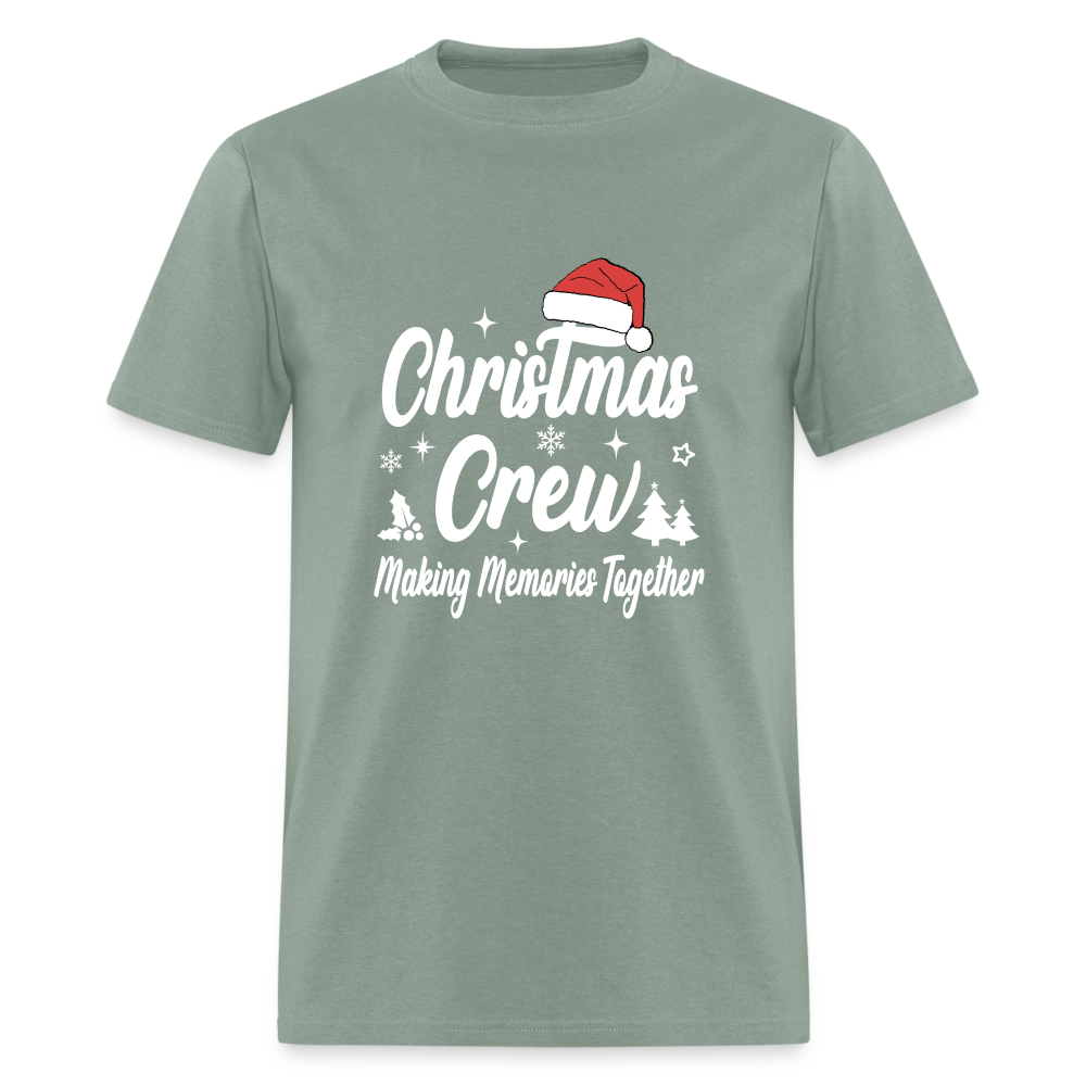 Christmas Crew T-Shirt - Making Memories Together - sage