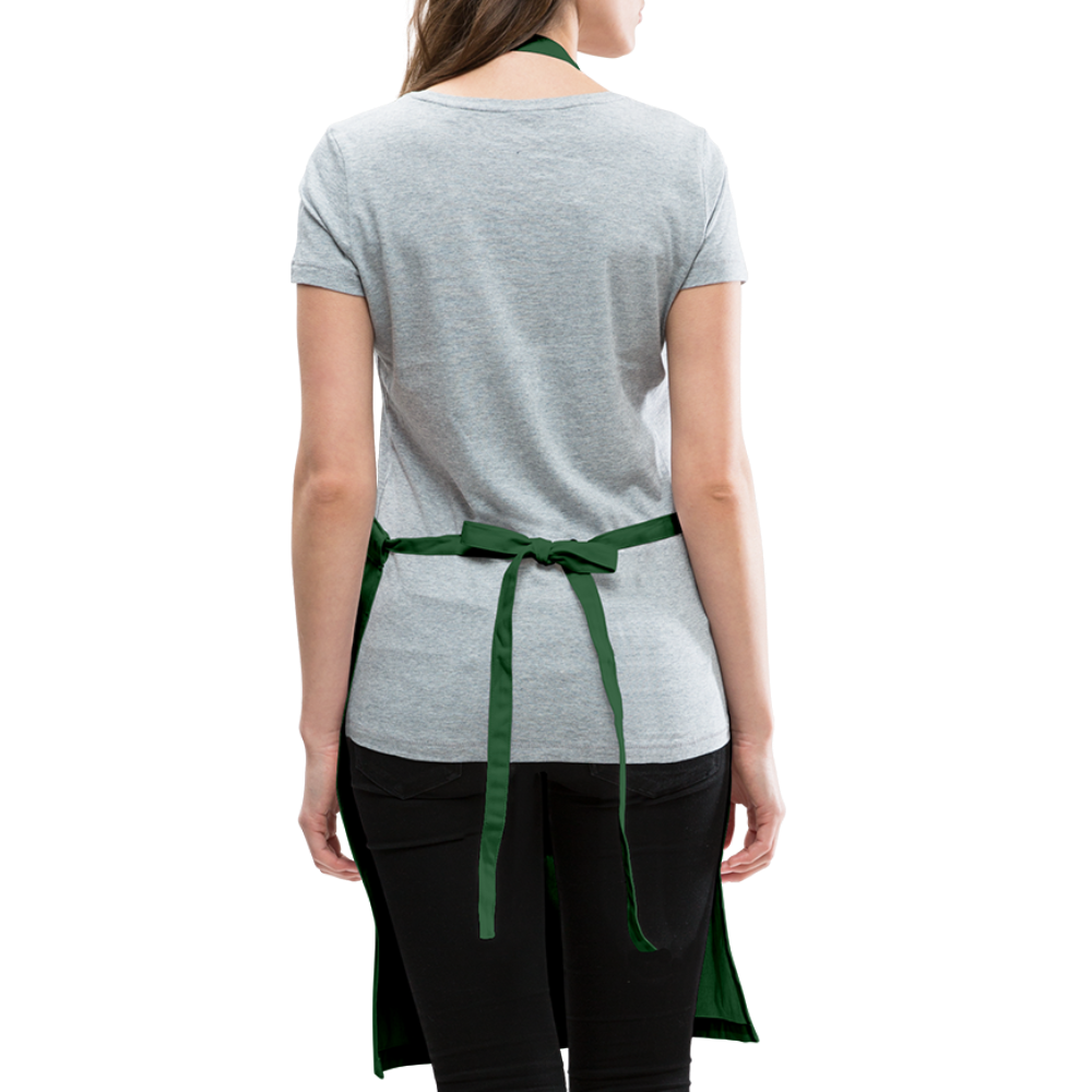 Christmas Crew Apron - Reindeer Antlers & Hearts - forest green