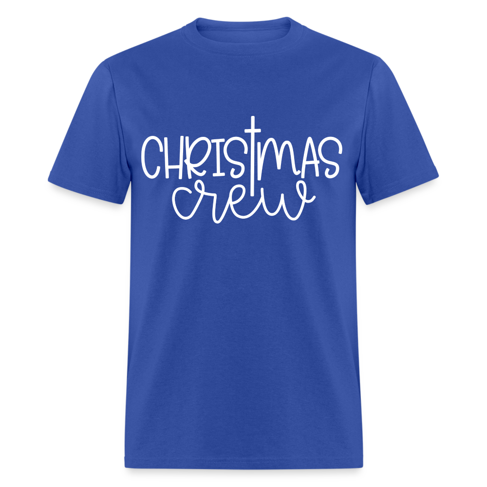 Christmas Crew T-Shirt - Religious - royal blue