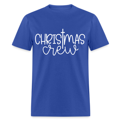 Christmas Crew T-Shirt - Religious - royal blue
