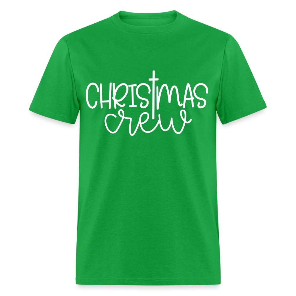 Christmas Crew T-Shirt - Religious - bright green