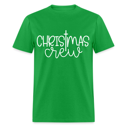 Christmas Crew T-Shirt - Religious - bright green