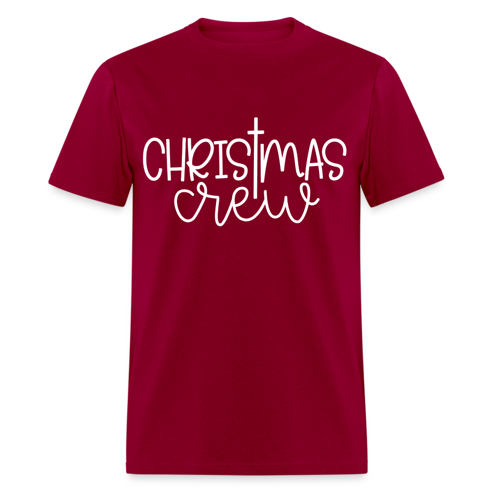 Christmas Crew T-Shirt - Religious - dark red