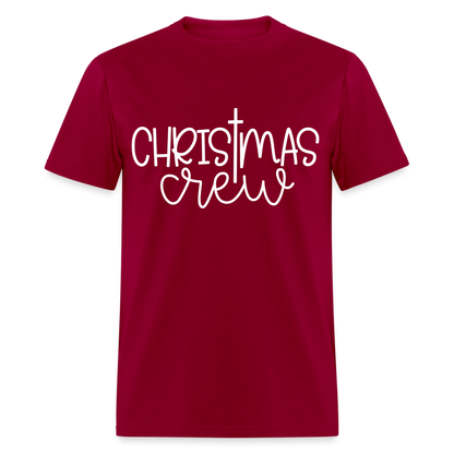 Christmas Crew T-Shirt - Religious - dark red