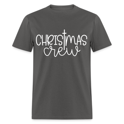 Christmas Crew T-Shirt - Religious - charcoal