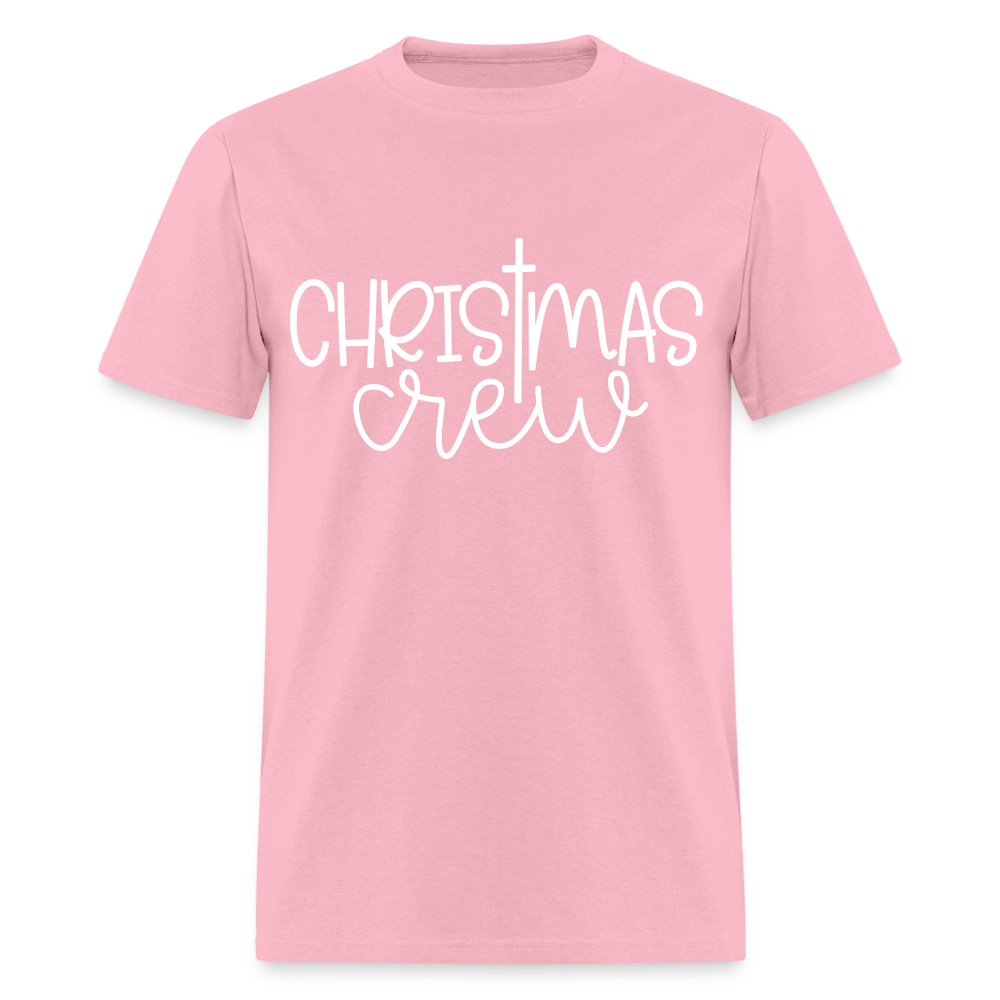 Christmas Crew T-Shirt - Religious - pink