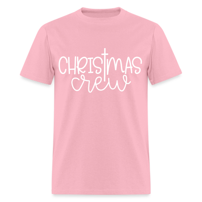 Christmas Crew T-Shirt - Religious - pink
