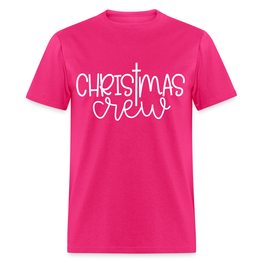 Christmas Crew T-Shirt - Religious - fuchsia