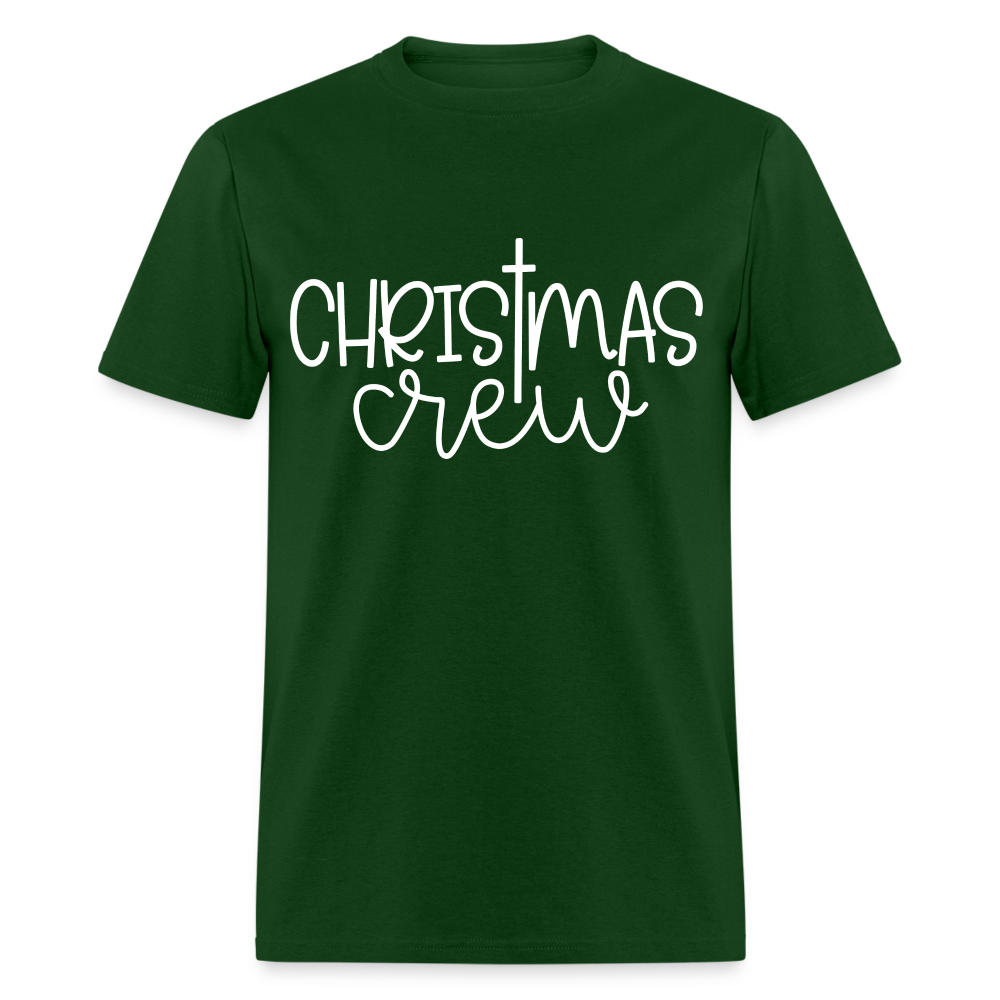 Christmas Crew T-Shirt - Religious - forest green