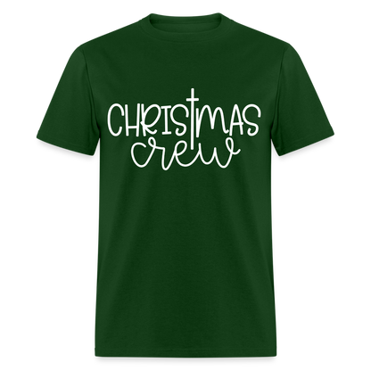 Christmas Crew T-Shirt - Religious - forest green