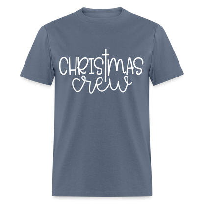 Christmas Crew T-Shirt - Religious - denim