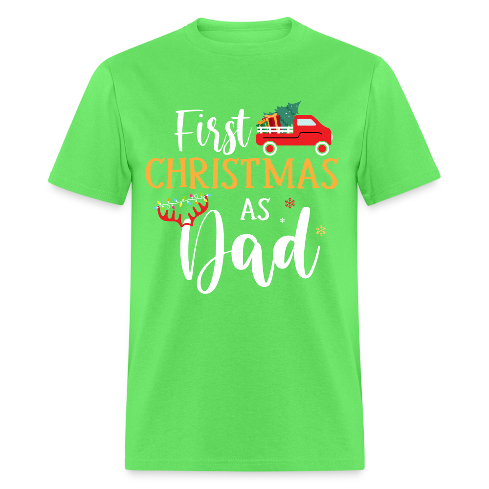 First Christmas As Dad T-Shirt - kiwi