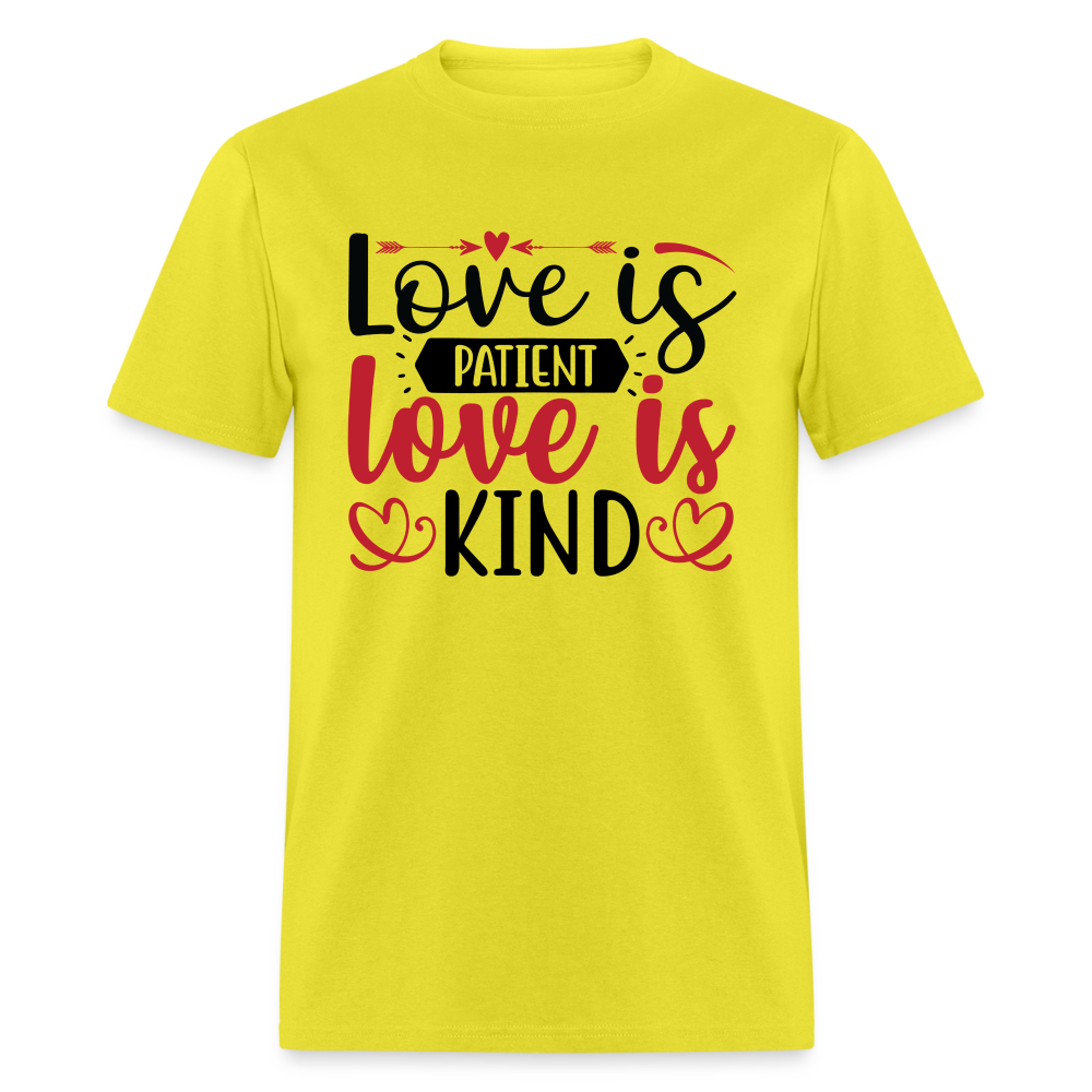 Love Is Patient Love Is Kind T-Shirt - yellow