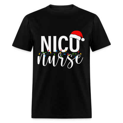 NICU Nurse - Christmas T-Shirt - black