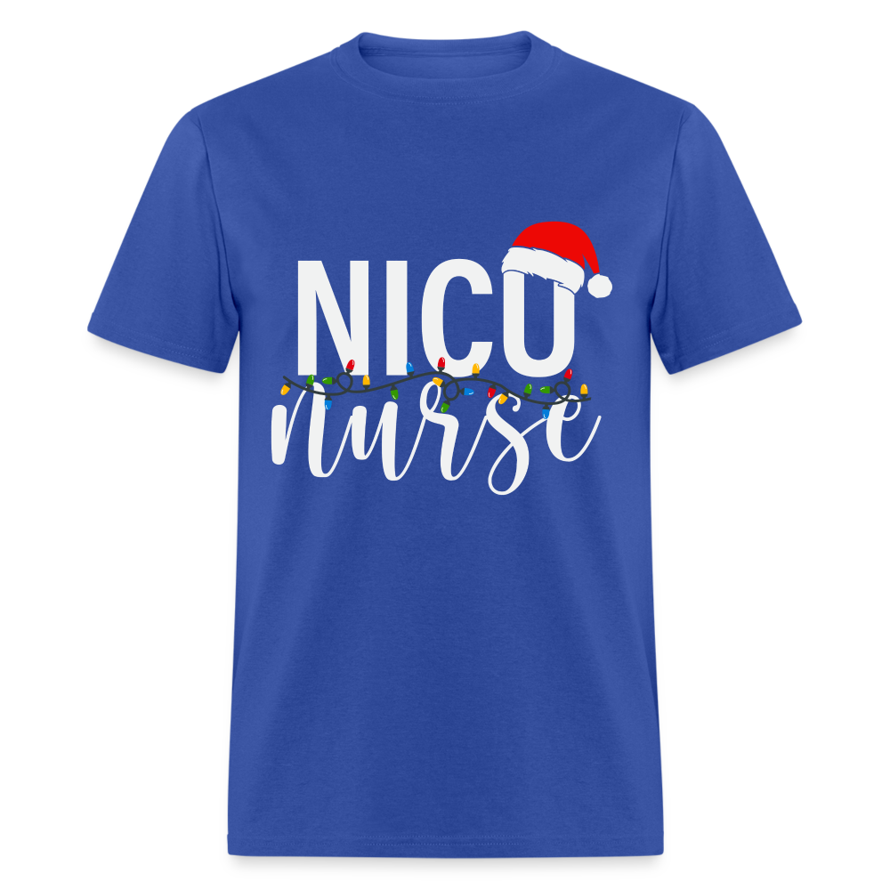 NICU Nurse - Christmas T-Shirt - royal blue
