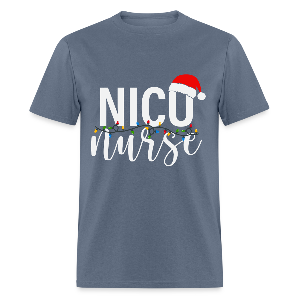 NICU Nurse - Christmas T-Shirt - denim