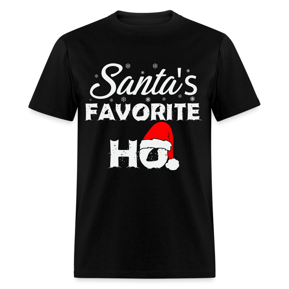 Sant's Favorite Ho - Funny Christmas T-Shirt - black