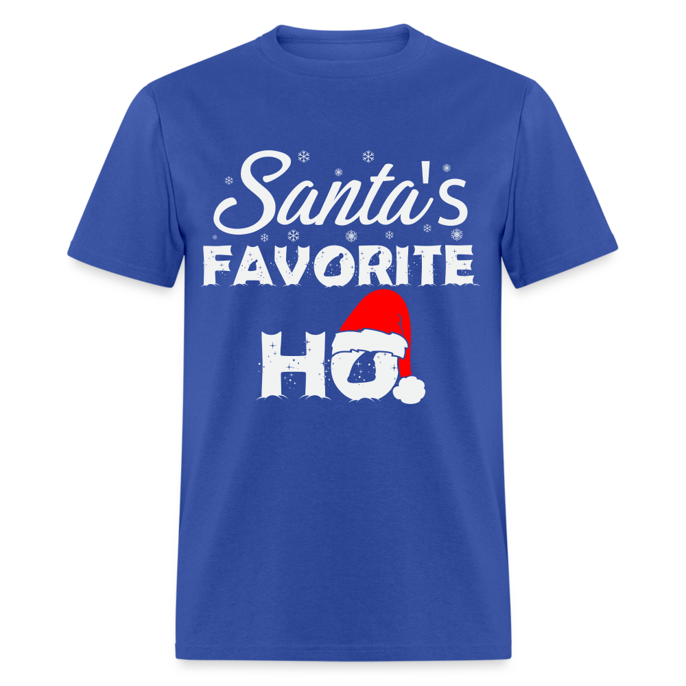 Sant's Favorite Ho - Funny Christmas T-Shirt - royal blue