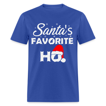 Sant's Favorite Ho - Funny Christmas T-Shirt - royal blue