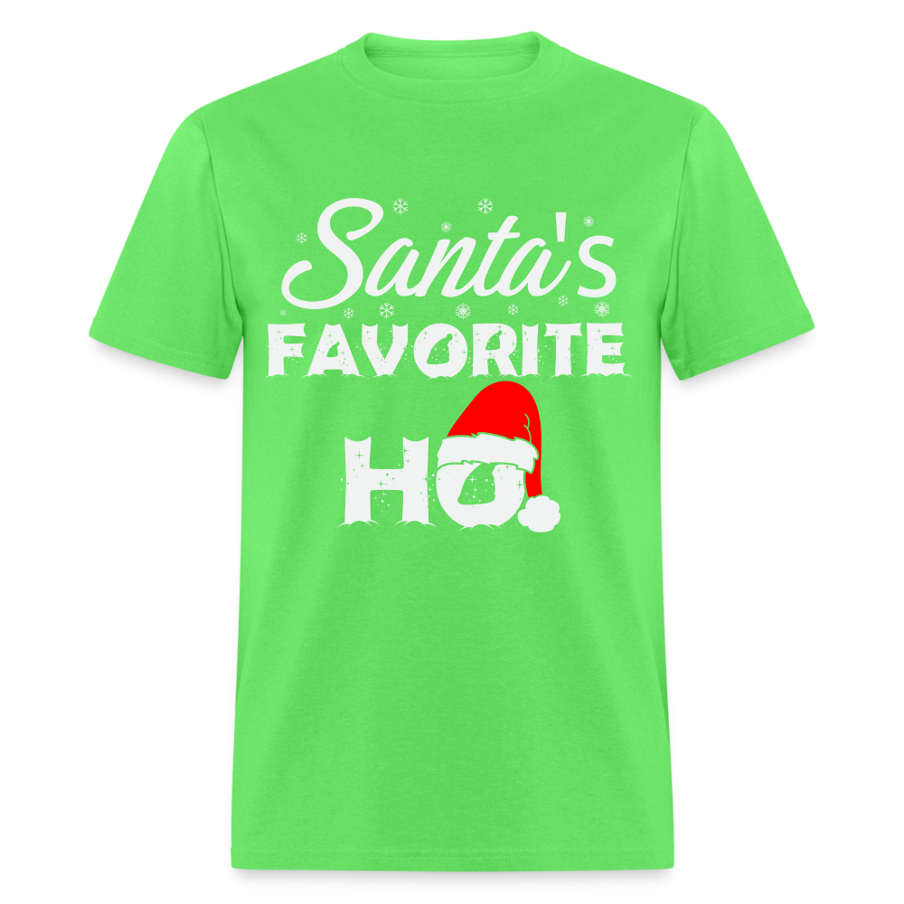 Sant's Favorite Ho - Funny Christmas T-Shirt - kiwi