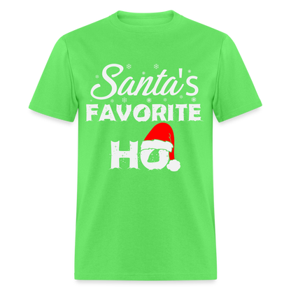 Sant's Favorite Ho - Funny Christmas T-Shirt - kiwi