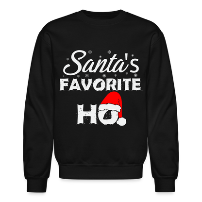 Santa's Favorite Ho - Funny Christmas Sweatshirt - black