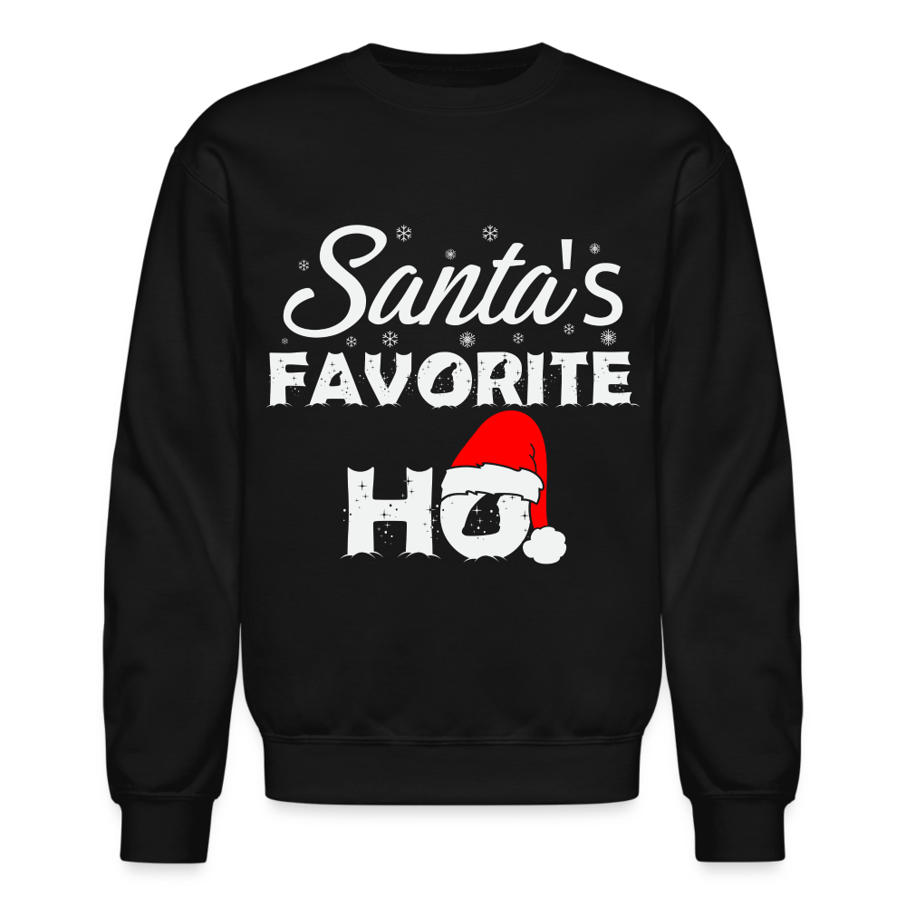 Santa's Favorite Ho - Funny Christmas Sweatshirt - black