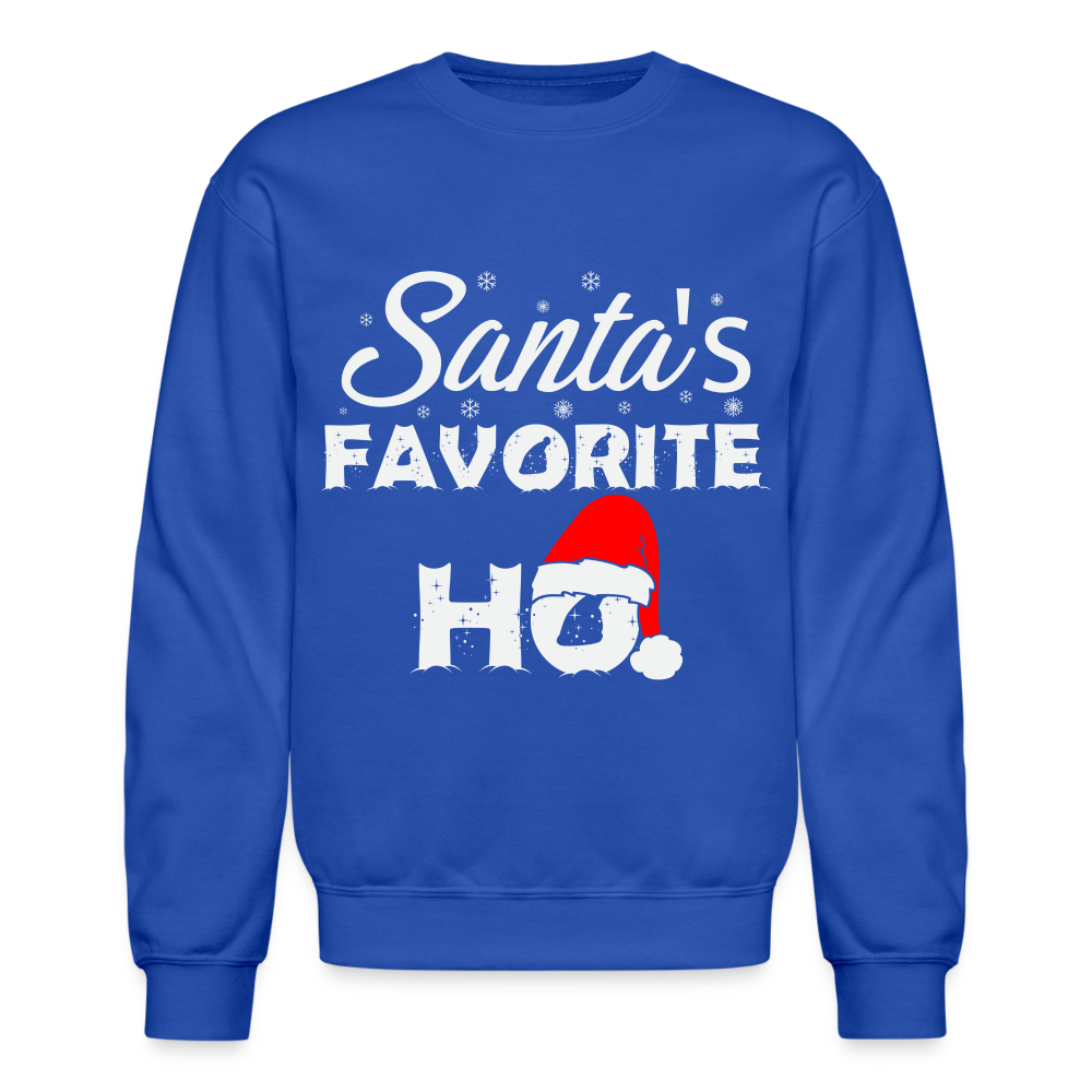 Santa's Favorite Ho - Funny Christmas Sweatshirt - royal blue