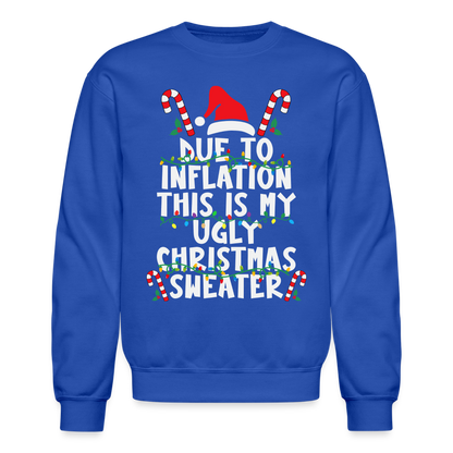 Due To Inflation This Is My Ugly Christmas Sweater - royal blue