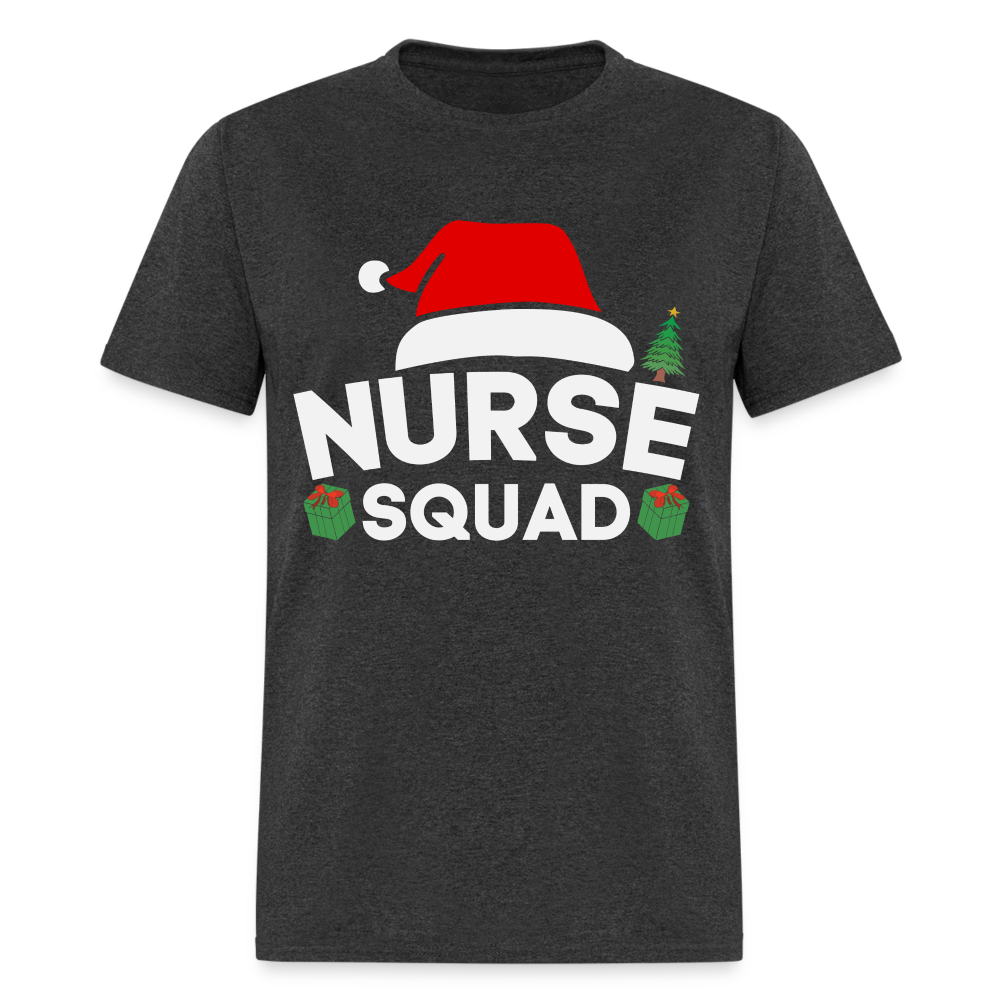 Nurse Squad - Christmas T-Shirt - heather black