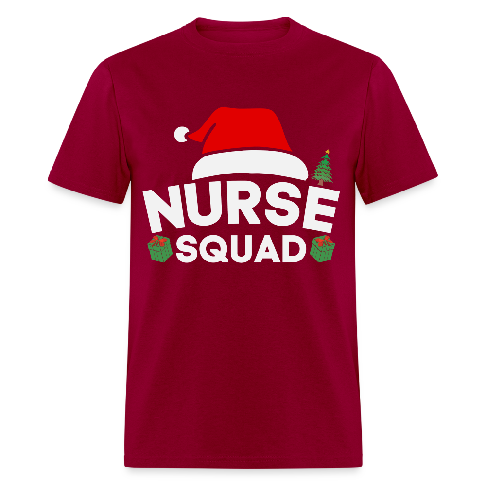 Nurse Squad - Christmas T-Shirt - dark red