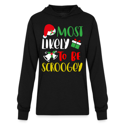 Most Likely To Be Scroogey Hoodie Shirt - black